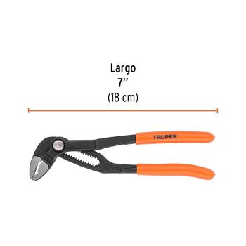 Pārliekamā atslēga ar ātrās nospiešanas pogu 180 mm TRUPER ® PEX-7E TRUPER (PEX-7E)
