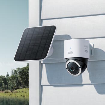 Умная камера безопасности 4G LTE Cam S330 Dome 4K высокое разрешение с солнечной панелью IP65 microSD до 128 ГБ T86P2321 Eufy (T86P2321)