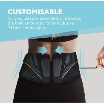 Homedics Поддержка поясницы ER-BW100, 28см, черный, автоматически регулируемый, легкая ткань, включает удлиняющий ремень (ER-BW100)