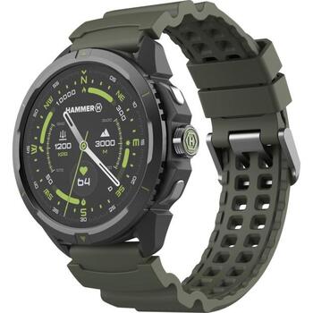 Hammer умные часы Watch 2 SMA003047, 1.5-дюймовый AMOLED 466x466, 530 мАч, 15 дней, 5 ATM, GPS, Bluetooth 5.3, военная версия (SMA003047)