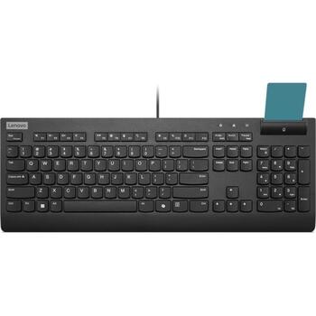 Lenovo Klaviatūra Smartcard II 4Y41R64720, USB, 106 taustiņi, melna, plunger tipa slēdzis (4Y41R64720)