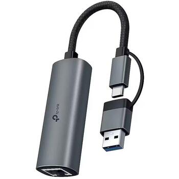 TP-Link USB Type-C к RJ45 гигабитный Ethernet адаптер, UE310C, 1, 1000 Mbit/s, без MU-MIMO, без PoE (UE310C)