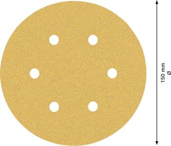 C470 smilšpapīrs 150 mm G80, 50 gab., Ekscentra slīpmašīnām, ekscentra slīpmašīnām ar putekļu maisu EXPERT C470 SLĪPDISKI, 2608900919 BOSCH (2608900919)