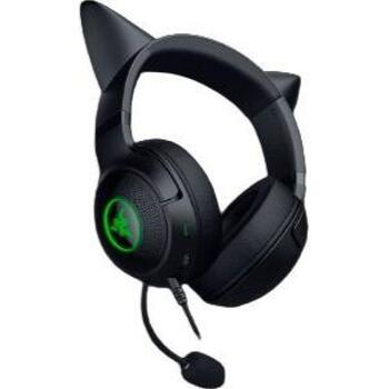 Razer Kraken Kitty V2 austiņas RZ04-04730100-R3M1, vadu, USB-A, 20-20000 Hz, 32 Ω, 40 mm, RGB apgaismojums, mikrofons (RZ04-04730100-R3M1)