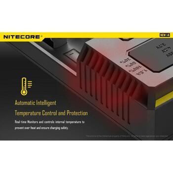 Nitecore Зарядное устройство INTELLICHARGERNEWI4 1500mA, 4 слота, поддержка аккумуляторов 3.7V и 4.35V, ACD технология (INTELLICHARGERNEWI4)