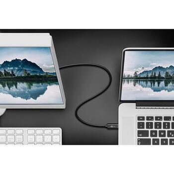 Goobay USB-C uz DisplayPort adaptera kabelis 79295, 1.2m, 4K 60Hz, USB-C vīrišķais, DisplayPort vīrišķais, melns (79295)