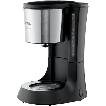 Zelmer Кофеварка ZCM1200 71605462P, 680 W, 1.2 л, 12 чашек, автоматическое отключение, черный и серебристый цвет (71605462P)