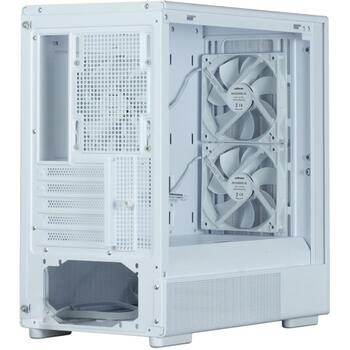 Zalman P10 NAMU WHITE, Mini-Tower korpuss, mATX, 3x120mm ventilatori, balts, 340mm GPU, 173mm CPU, 140mm PSU, USB 3.0, USB-C (P10 NAMU WHITE)