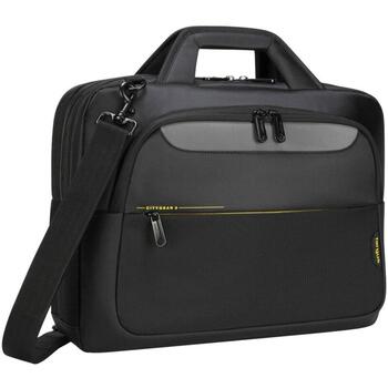 Targus Чехол для ноутбука CityGear TCG460GL, 15,6 дюймов, полиэстер, полиуретан, плечевой ремень, верхняя загрузка, черный (TCG460GL)