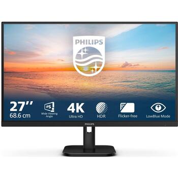 Philips 27 монитор 27E1N1800A/00, 3840 x 2160, 60 Гц, 4 мс, 350 кд/м², 2x HDMI, черный (27E1N1800A/00)