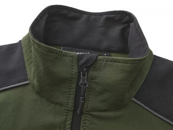 Pesso darba jaka Nexus DS185_OG-M, M, tumši zaļa, 4-Way Stretch, DOBBY pastiprinājumi, elastīgas aproces, atstarojoši elementi (DS185_OG-M)