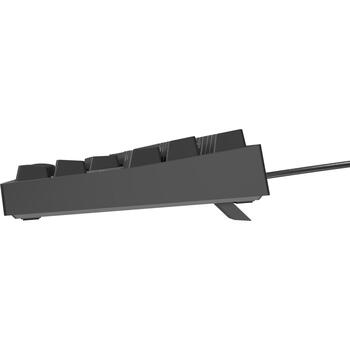 Genesis vadu spēļu tastatūra THOR 404 TKL 30743423, USB, angļu (US), Kailh Box Brown V2, melna, Hot-Swap, mehāniskā, 1.8 m (NKG-2071)