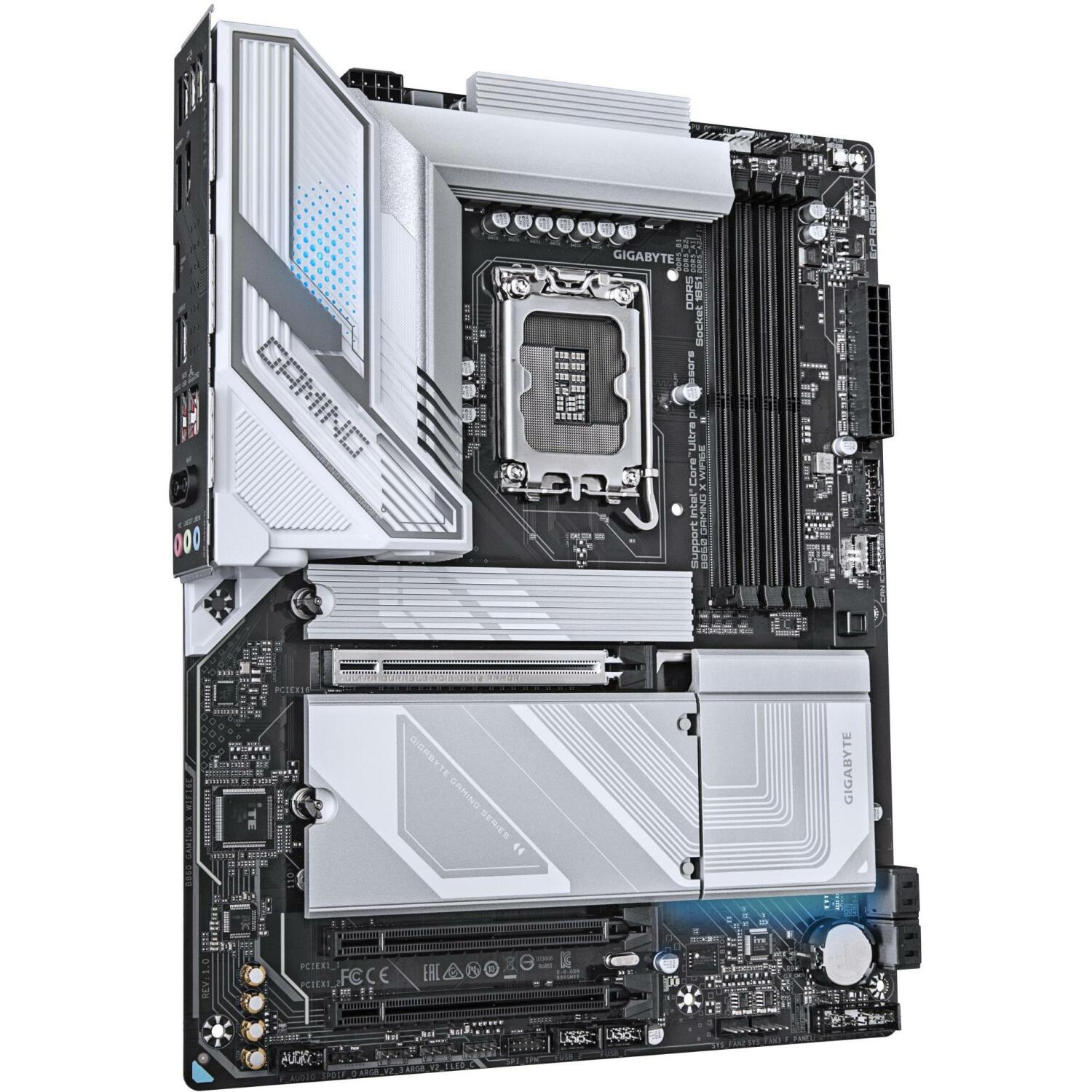 Gigabyte Материнская плата B860 GAMING X WIFI6E 1.0, 12+1+2+1 фазы, 4xDIMM DDR5, 1xPCIe 5.0, 2.5GbE LAN, Wi-Fi 6E, USB 4.0 Type-C (B860 GAMING X WIFI6E 1.0)