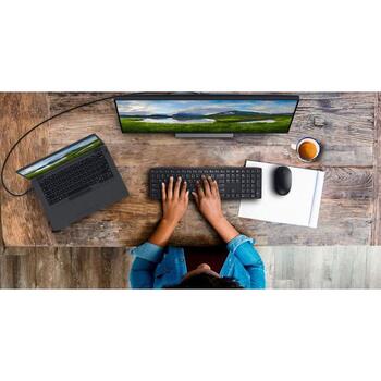 Dell Pro klaviatūra un pele KM5221W 580-AJRV, 2.4GHz, 3 pogas, bezvadu savienojums, akumulatori iekļauti, krievu (580-AJRV)