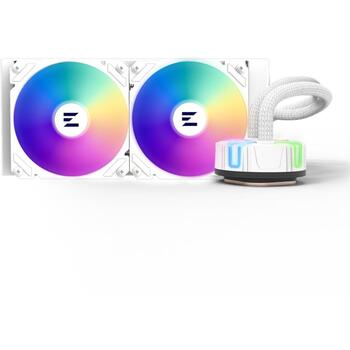 Zalman Ūdens dzesētājs Reserator5 Z24 ARGB White ZT1225ASM, 120mm, 27mm, 278mm, 1000-2500 apgr./min., 0,7-0,85L/min, 12V, 0,35A, 4 (Reserator5 Z24 ARGB White)