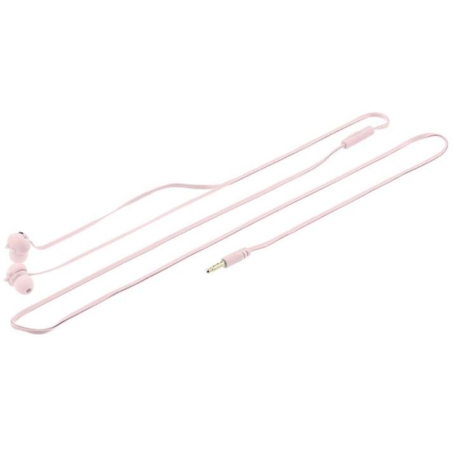 Tellur Наушники TLL162242, 20г, розовый, 105dB+/-5dB, 16Ω, 20Hz-20KHz, 1,2м, проводные, внутриканальные (TLL162242)