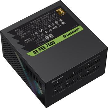 Gamemax Barošanas bloks GX PRO 750G, 750 W, Zelta, Moduļu (GX PRO 750G)