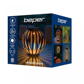Beper Saules dārza lampa P207ILO301, Bēšs, IP44, Dzelzs, plastmasa, 1,2V, Krēslas sensors, Brīvi stāvošs (P207ILO301)