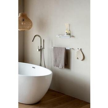 Brabantia MindSet крючок для полотенец 303425, 2 шт., алюминий, 30г, 2кг, скрытые крепления, для влажных помещений (303425)