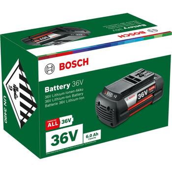 Bosch GBA 36V 6.0Ah F016800639 akumulators, 36V, 6.0Ah, Li-ion, LED indikatori, saderīgs ar 36V POWER FOR ALL (F016800639)