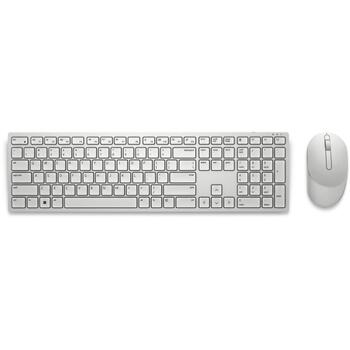 Dell Клавиатура и мышь KM5221W Pro 580-AKEZ, 2.4GHz, 3 кнопки, беспроводная, QWERTY, белая (580-AKEZ)