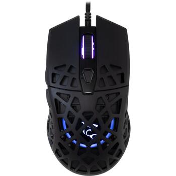White Shark Мышь CARADOC-B GM-5018, 7200 DPI, 7 кнопок, RGB подсветка, 1.8m USB, UPE покрытие (CARADOC-B)