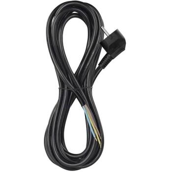 Emos Кабель питания S18325, 5м, 3x1,5мм2, черный, PVC, H05VV-F 3G, 1 шт, подвешенный (S18325)