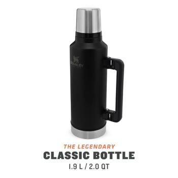 Stanley® Termoss The Legendary Classic 2807934004, 1.9L, nerūsējošais tērauds, melns, siltumu 45h, aukstumu 2d, ar ledu 8d (2807934004)