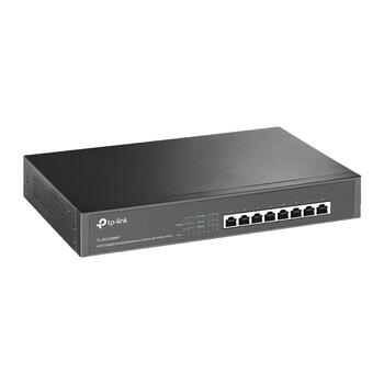 TP-Link TL-SG1008MP сетевой коммутатор неуправляемый 8× Gigabit RJ45 PoE+ настольный чёрный (TL-SG1008MP)