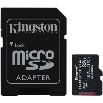 Kingston microSDHC UHS-I карта памяти SDCIT2/32GB, 32 ГБ, 100 МБ/с, A1, V30, U3, 30K P/E, ECC двигатель (SDCIT2/32GB)