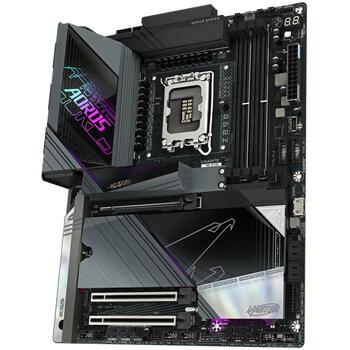 Gigabyte Datora plate Z890 AORUS MASTER, 18+1+2 fāzes VRM, līdz 9500MHz DDR5, 2xPCIe 5.0, 10GbE LAN, Wi-Fi 7 (Z890 AORUS MASTER)