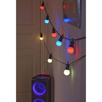 Denver Гирлянда SLP-515 118141200020, 14м, 15 ламп, RGB, IP65, 2,4GHz Wi-Fi, AC-230V адаптер (118141200020)