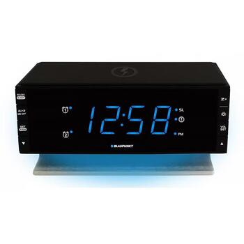 Blaupunkt Радио будильник CR55CHARGE, FM, 20 станций, беспроводная зарядка, LED дисплей, затемнение (CR55CHARGE)