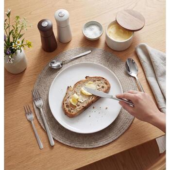 Russell Hobbs Набор столовых приборов RH04046, 30 предметов, серебристый, нержавеющая сталь, ножи, вилки, ложки (RH04046)