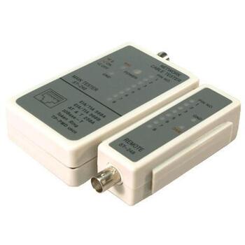 Logilink kabeļu testeris WZ0011, RJ45, BNC, 9V, tīkla kabelis, koaksiālais, UTP, STP, statusa LED (WZ0011)