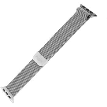 Fixed pulksteņa siksniņa FIXMEST-436-SL, sudraba, nerūsējošais tērauds, Milānas cilpa, magnētiskā aizdare, Apple Watch 38/40/41mm (FIXMEST-436-SL)