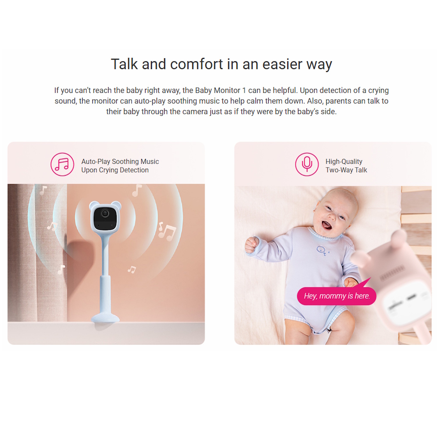 Ezviz BM1 Медвежонок комнатная радионяня CS-BM1-1080P-BL, 1080p, 2МП, 2000мАч, 5м ночное видение, H.265, Wi-Fi, синий (CS-BM1-1080P-BL)