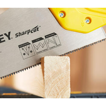Rokas zāģis Sharpcut™ 380mm, 7 ZPI, indukcijas rūdīti zobi, STHT20366-1, Stanley (STHT20366-1)
