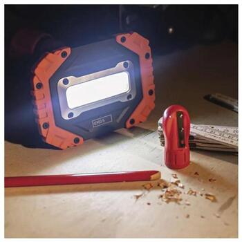 Emos P4113 COB LED рабочая лампа, 700 лм, 4×AA, 3 режима, IP43, ударостойкая, 35 м (P4113)