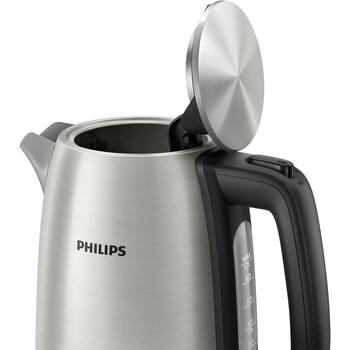 Philips Чайник HD9353/90 1.7L, 1900W, Нержавеющая сталь, Беспроводной, Индикаторный свет, Фильтр (HD9353/90)