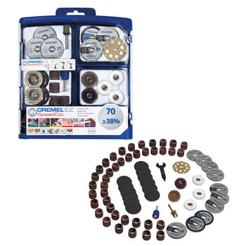SpeedClic piederumu komplekts 70- daļīgs EZ 2615E725JA DREMEL (2615E725JA)