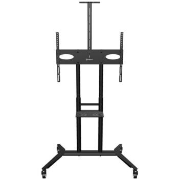 Onkron TV statīvs TS1871-B, 55-90 collu, maksimālā slodze 90 kg, augstuma regulēšana 1085-1590 mm, melns (TS1871-B)