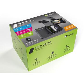 Tracer Opti 3D-WF TRAKAM47569, видеорегистратор с 2 камерами, Full HD 1920x1080@30fps, 120°, WiFi, G-сенсор, режим парковки (TRAKAM47569)