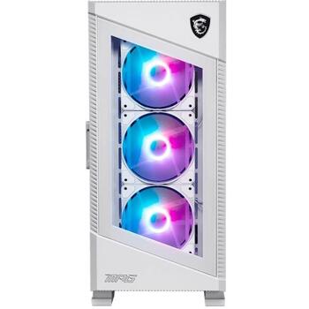 Msi Datora korpuss MPG VELOX 100R WHITE, 474x231x490mm, 8.64kg, 4 ventilatori, ARGB apgaismojums, 2xUSB 3.0, 1xUSB 3.1 Type-C (MPG VELOX 100R WHITE)