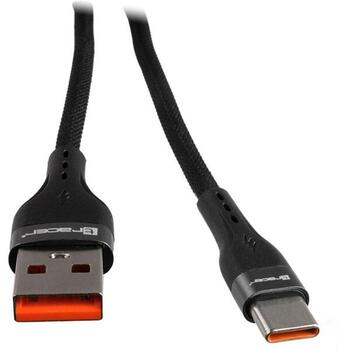 Tracer USB кабель TRAKBK47486, 1м, USB A, USB Type-C, 48W, 2.4A, 480Mbit/s, черный (TRAKBK47486)