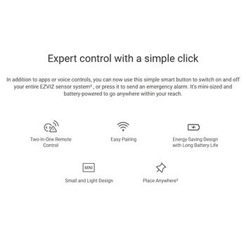 EZVIZ T3C умная кнопка CS-T3C, 40.6x12.3mm, 68g, Zigbee 3.0, Apple HomeKit, белый (CS-T3C)