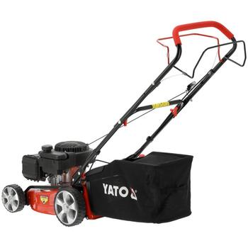 Yato Benzīna zāles pļāvējs YT-85521, 2.1 kW, 410 mm, 25-75 mm, 40 l, 123 cm³, LONCIN LC1P65FE-3, pašgājējs, aizmugures izmešana (YT-85521)
