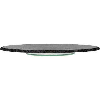 Browin 312027 rotējošs šīfera akmens trauks, 30 cm, griešanās mehānisms, pretslīdes kājiņas, aukstiem ēdieniem (312027)