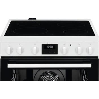 Electrolux LKR64023AW электрическая плита с духовкой, 73л, A, 10000Вт, 230В, AirFry, керамическая поверхность, белый (LKR64023AW)