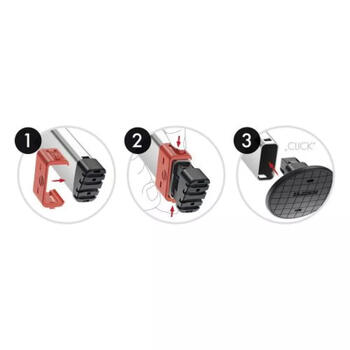 Hailo EasyClix Garden комплект сменных накладок 039948001, 4 накладки, 2 кронштейна, консоль для хранения, совместим с L100, L80 (039948001)